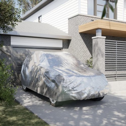  ezüstszínű teljes autóhuzat SUV-hoz csatos hevederekkel L