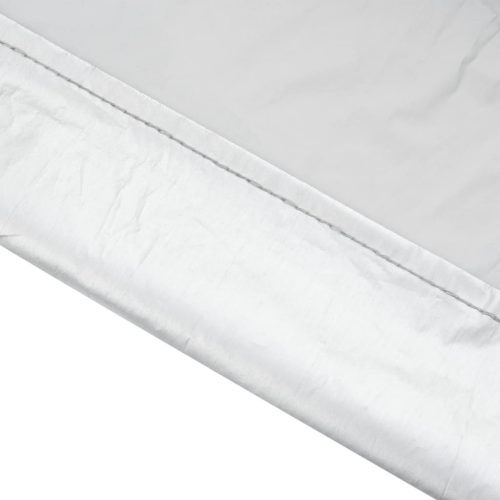  ezüstszínű fél autóhuzat kampókkal L