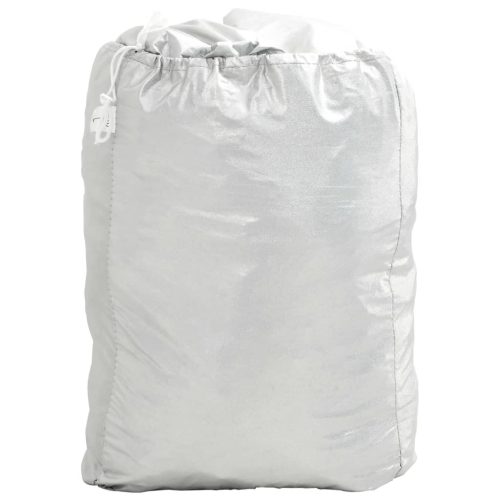  ezüstszínű PEVA teljes autóhuzat szedánra csatos hevederekkel L