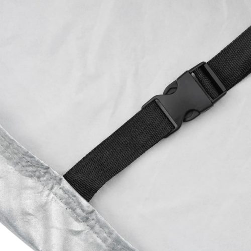  ezüstszínű PEVA teljes autóhuzat szedánra csatos hevederekkel L