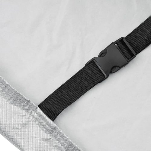  ezüstszínű PEVA teljes autóhuzat szedánra csatos pántokkal XL