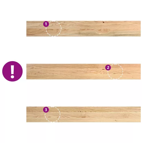  ablakpárkányok 2 db kezeletlen 110x15x2 cm tömör fa tölgyfa