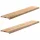  ablakpárkányok 2 db kezeletlen 140x25x2 cm tömör fa tölgyfa