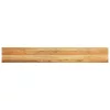  ablakpárkányok 2 db világosbarna 140x20x2 cm tömör fa tölgyfa