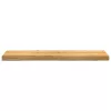  ablakpárkányok 2 db világosbarna 100x25x2 cm tömör fa tölgyfa