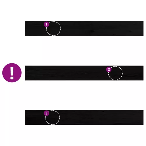  ablakpárkányok 2 db sötétbarna 120x15x2 cm tömör fa tölgyfa