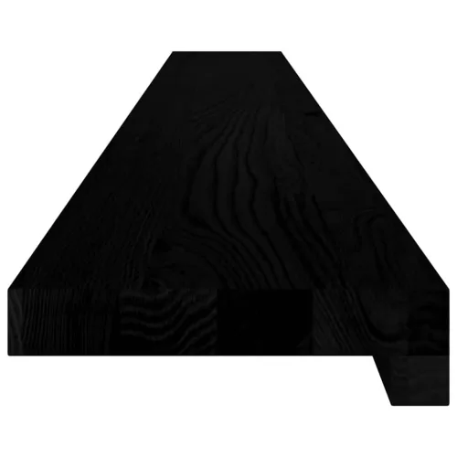  ablakpárkányok 2 db sötétbarna 140x15x2 cm tömör fa tölgyfa