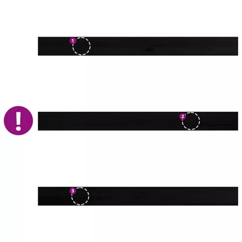  ablakpárkányok 2 db sötétbarna 160x15x2 cm tömör fa tölgyfa