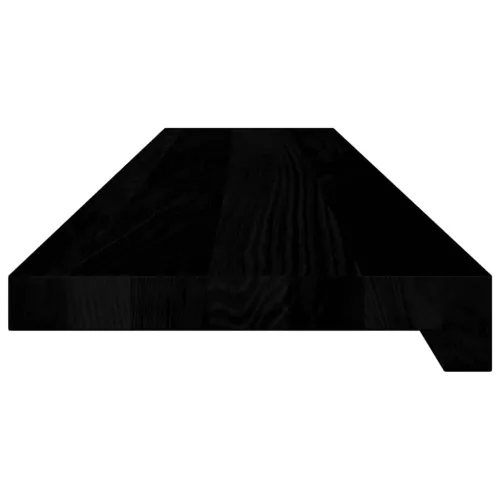  ablakpárkányok 2 db sötétbarna 100x20x2 cm tömör fa tölgyfa