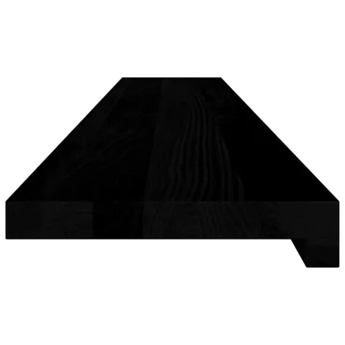  ablakpárkányok 2 db sötétbarna 120x20x2 cm tömör fa tölgyfa