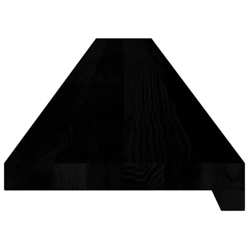  ablakpárkányok 2 db sötétbarna 160x20x2 cm tömör fa tölgyfa