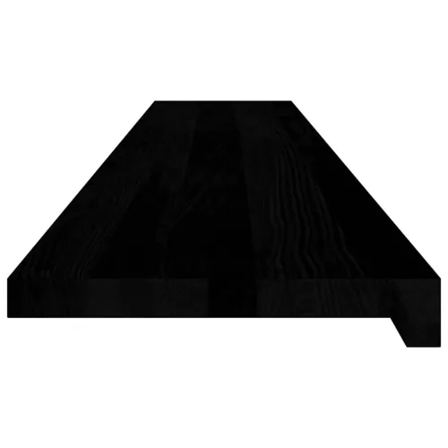  ablakpárkányok 2 db sötétbarna 140x30x2 cm tömör fa tölgyfa