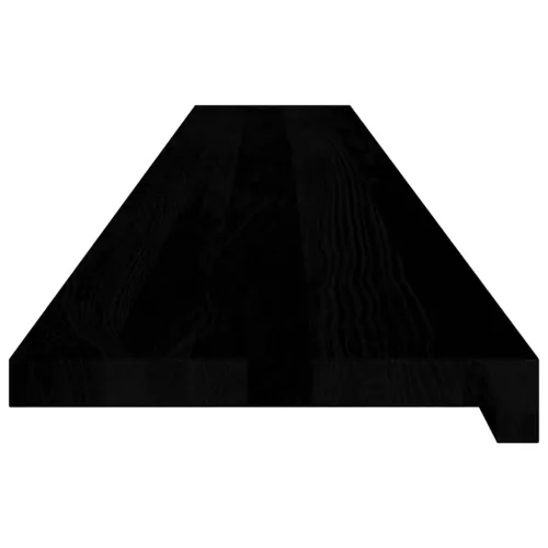  ablakpárkányok 2 db sötétbarna 160x30x2 cm tömör fa tölgyfa