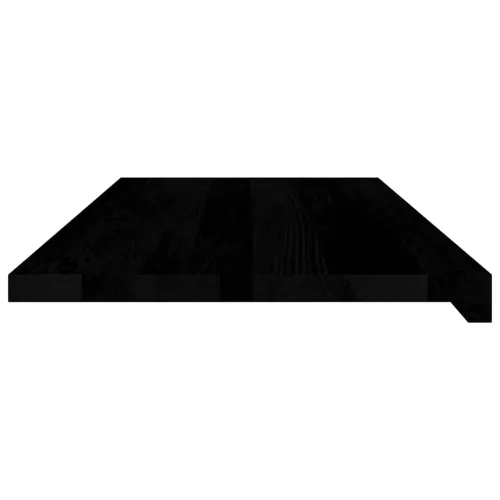  ablakpárkányok 2 db sötétbarna 90x40x2 cm tömör fa tölgyfa