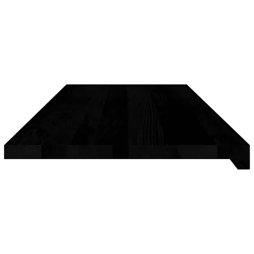  ablakpárkányok 2 db sötétbarna 110x40x2 cm tömör fa tölgyfa