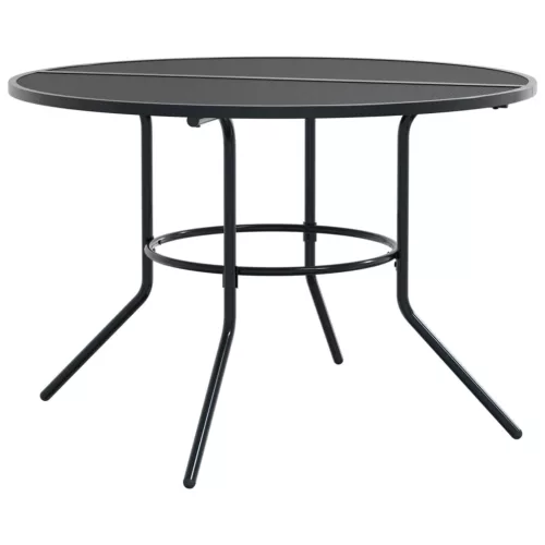  antracit porszórt acél kerek teraszasztal Ø110x72,5 cm