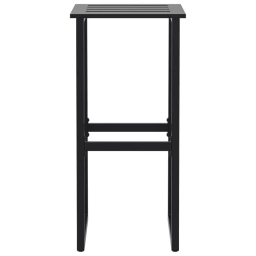  2 db fekete porszórt acél bárszék 38 x 38 x 80 cm