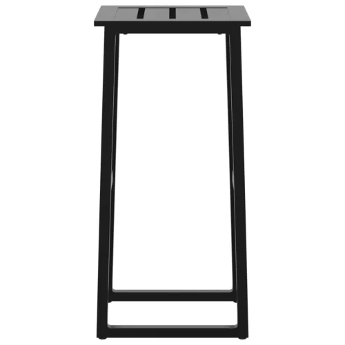  2 db fekete porszórt acél bárszék 38 x 38 x 80 cm