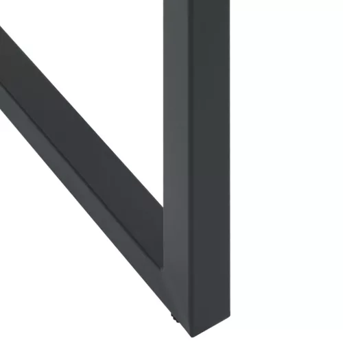  2 db fekete porszórt acél bárszék 38 x 38 x 80 cm