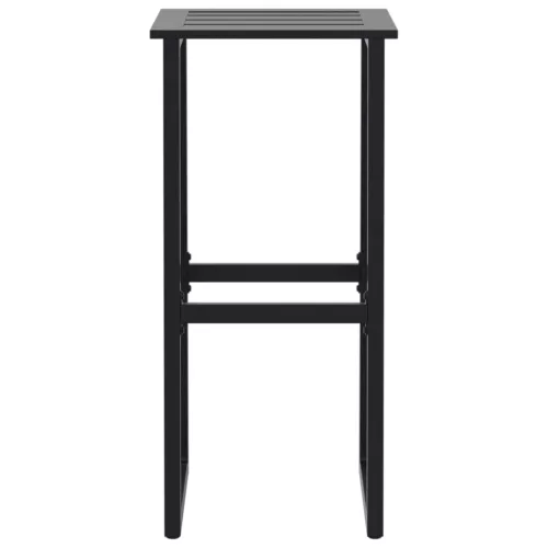  4 db fekete porszórt acél bárszék 38 x 38 x 80 cm