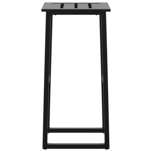  4 db fekete porszórt acél bárszék 38 x 38 x 80 cm