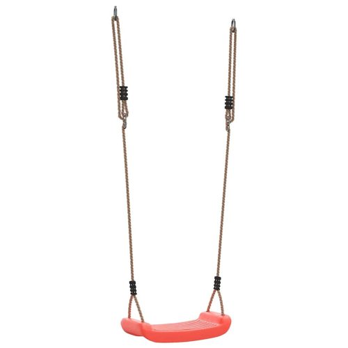  piros egyszemélyes kültéri hinta gyerekeknek állítható kötéllel