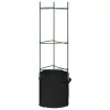  2 db acél és PP paradicsom ketrec növényzsákkal 116 cm