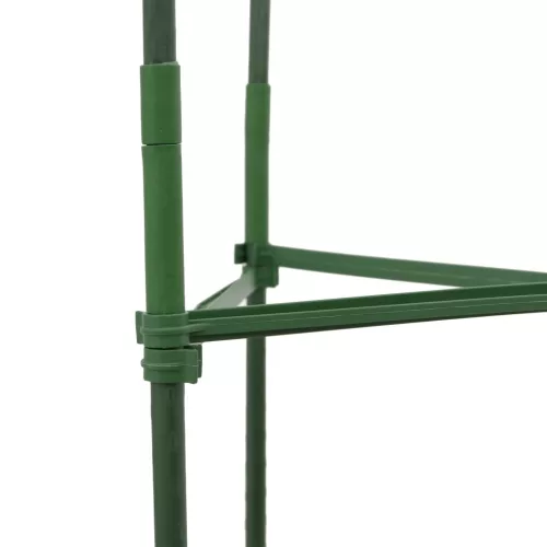  2 db acél és PP paradicsom ketrec növényzsákkal 116 cm