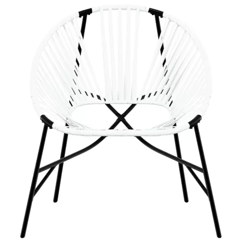  fekete fehér polyrattan kerti tojás szék