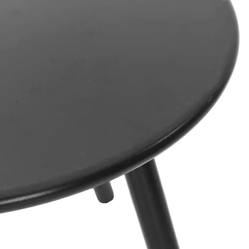  3 db fekete fehér polyrattan kerti szék szett