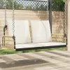  polirattan és acél hintapad párnákkal 105 x 58 x 38 cm