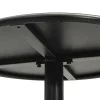  fekete acél kerek kerti asztal Ø60 x 105 cm