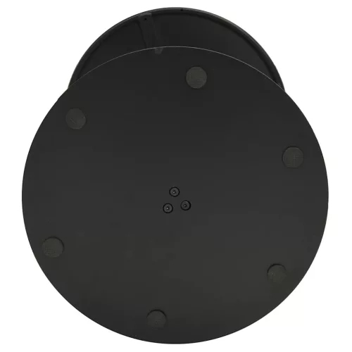  fekete acél kerek kerti asztal Ø60 x 105 cm