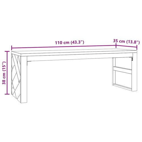  tömör tíkfa dohányzóasztal 110x35x38 cm