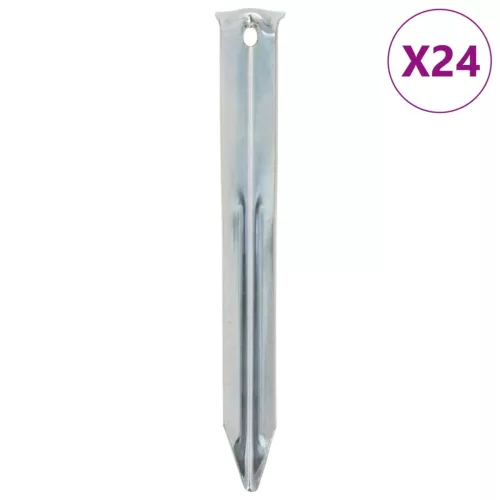  24 db horganyzott acél sátorszeg 17 cm Ø20 mm