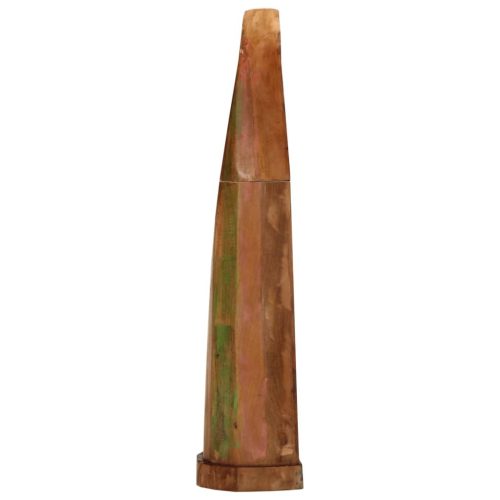  tömör újrahasznosított fa csónakszekrény 39 x 27 x 127 cm