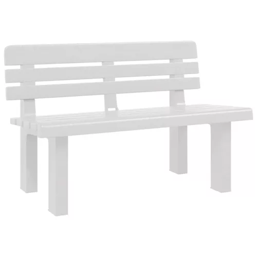  fehér polipropilén kerti pad 110 x 52 x 71 cm