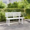  fehér polipropilén kerti pad 110 x 52 x 71 cm
