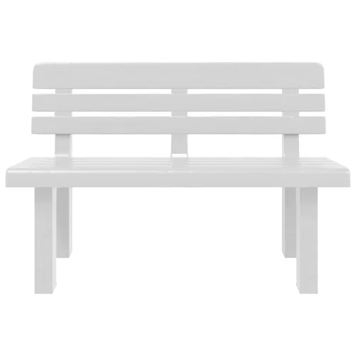  fehér polipropilén kerti pad 110 x 52 x 71 cm