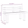  fehér polipropilén kerti pad 110 x 52 x 71 cm