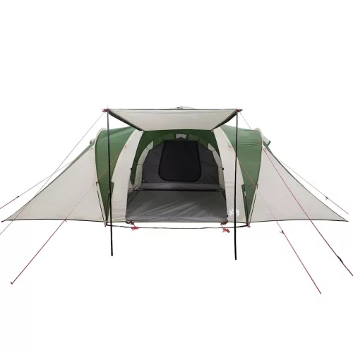  6 személyes zöld vízálló kupolás családi sátor