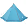  5 személyes kék vízálló tipi kempingsátor