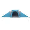  6 személyes kék vízálló kupolás családi sátor