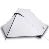  2 személyes fehér sötétítőszövet vízálló kempingsátor