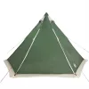  6 személyes zöld vízálló tipi családi sátor