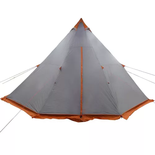  8 személyes szürke és narancssárga vízálló családi tipisátor