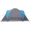  6 személyes kék vízálló kupolás családi sátor