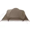  6 személyes barna vízálló kupolás családi sátor
