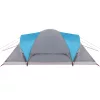  6 személyes kék vízálló kupolás családi sátor