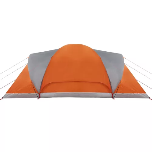  6 személyes szürke-narancssárga vízálló kupolás családi sátor